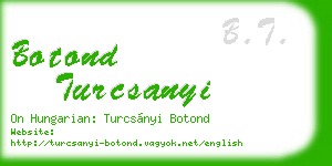 botond turcsanyi business card