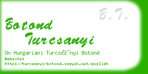 botond turcsanyi business card